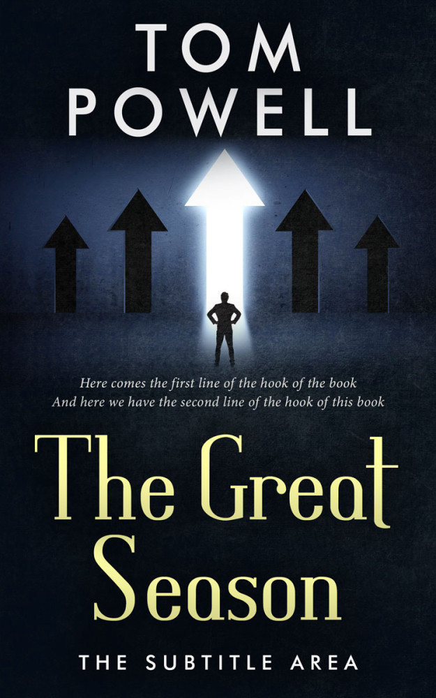 Front view of Black #4325 - Premade Business Book Cover