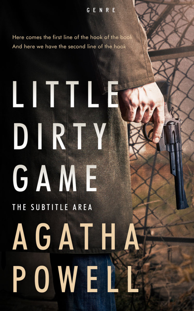 Front view of Cod Gray #4328 - Premade Mystery & Thriller & Suspense Book Cover