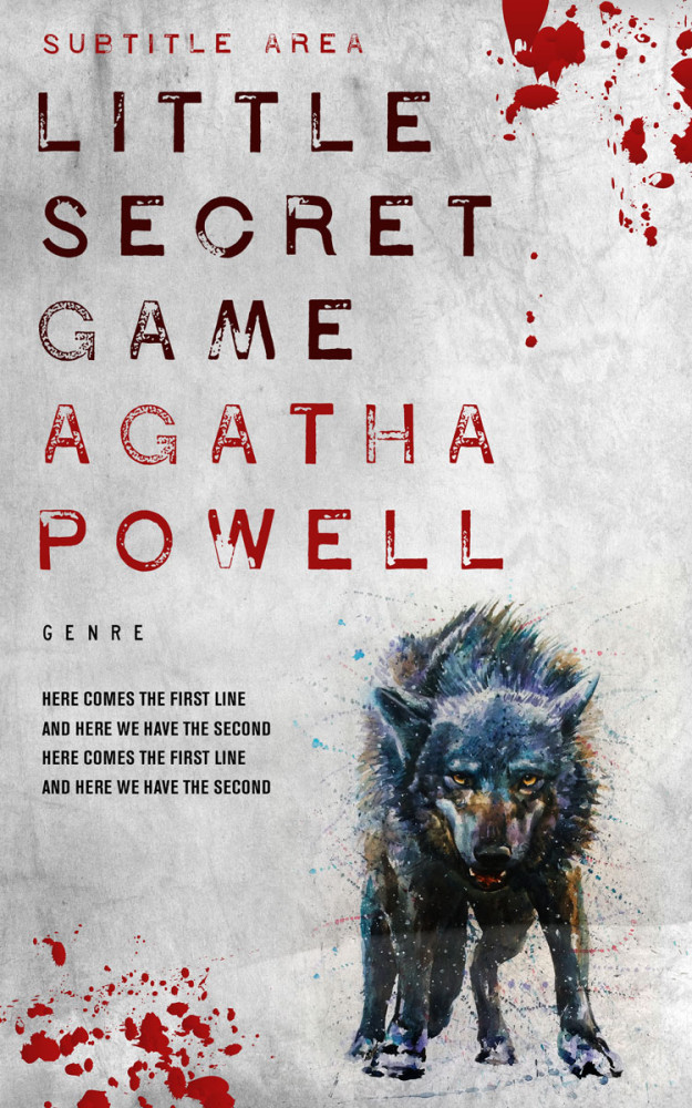 Front view of Alto #4337 - Premade Horror Book Cover