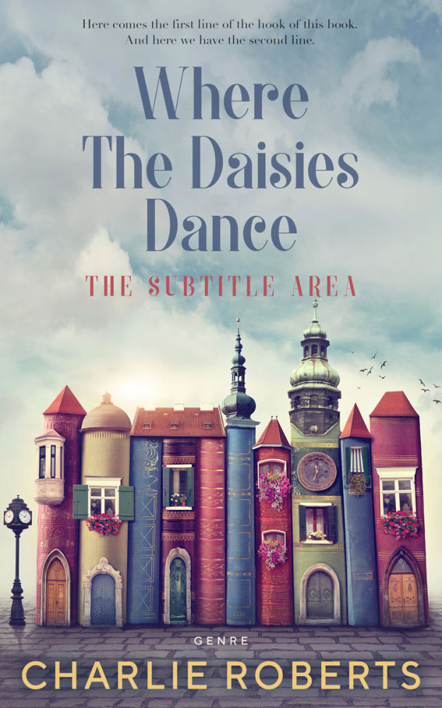 Front view of Pumice #4375 - Premade Surreal Book Cover