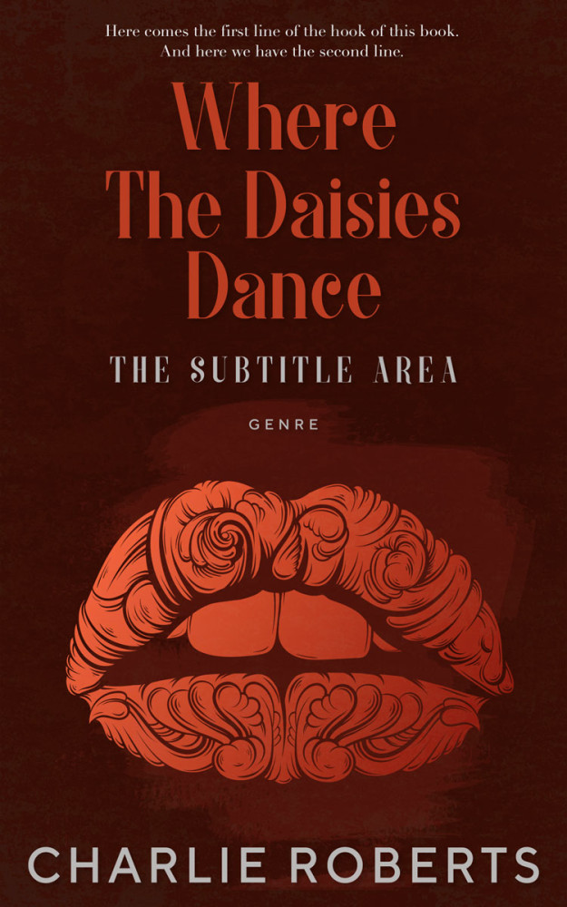 Front view of Rebel #4378 - Premade Abstract Book Cover