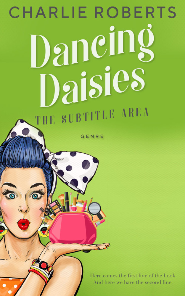 Front view of Sushi #4380 - Premade Chick Lit Book Cover