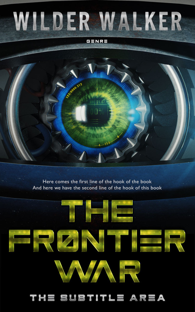 Front view of Bunker #4455 - Premade Science Fiction Book Cover