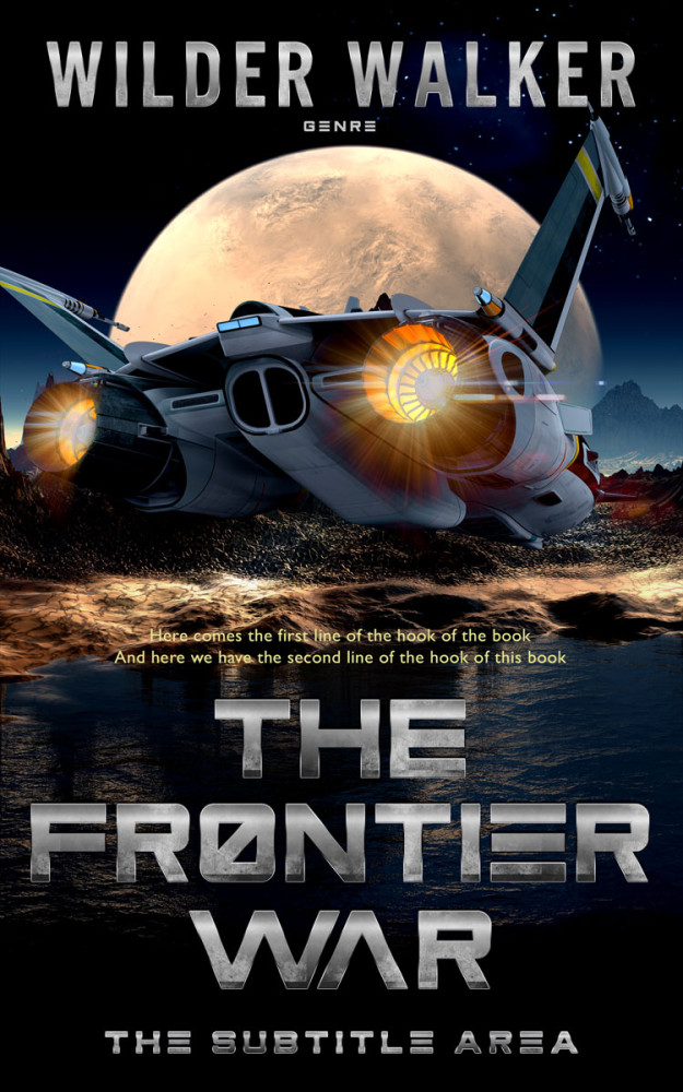 Front view of Rodeo Dust #4462 - Premade Science Fiction Book Cover