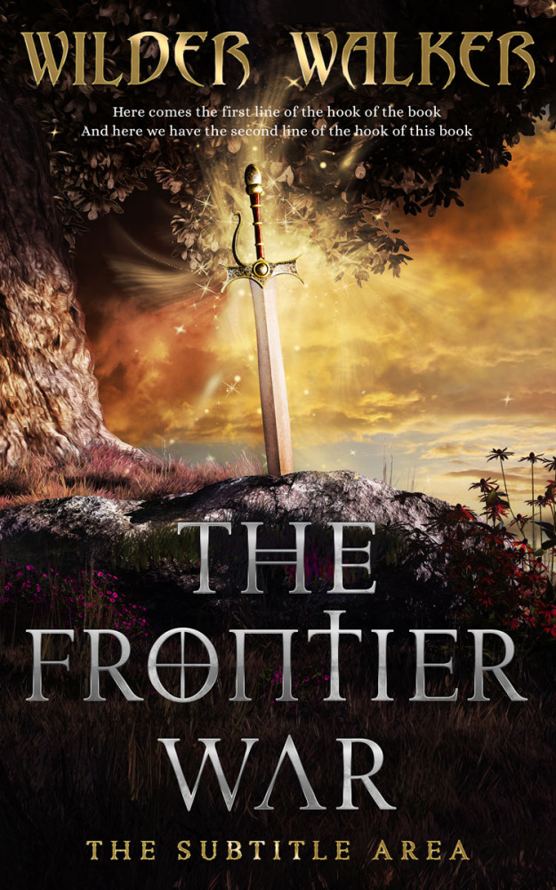 Front view of Oil #4464 - Premade Fantasy Book Cover