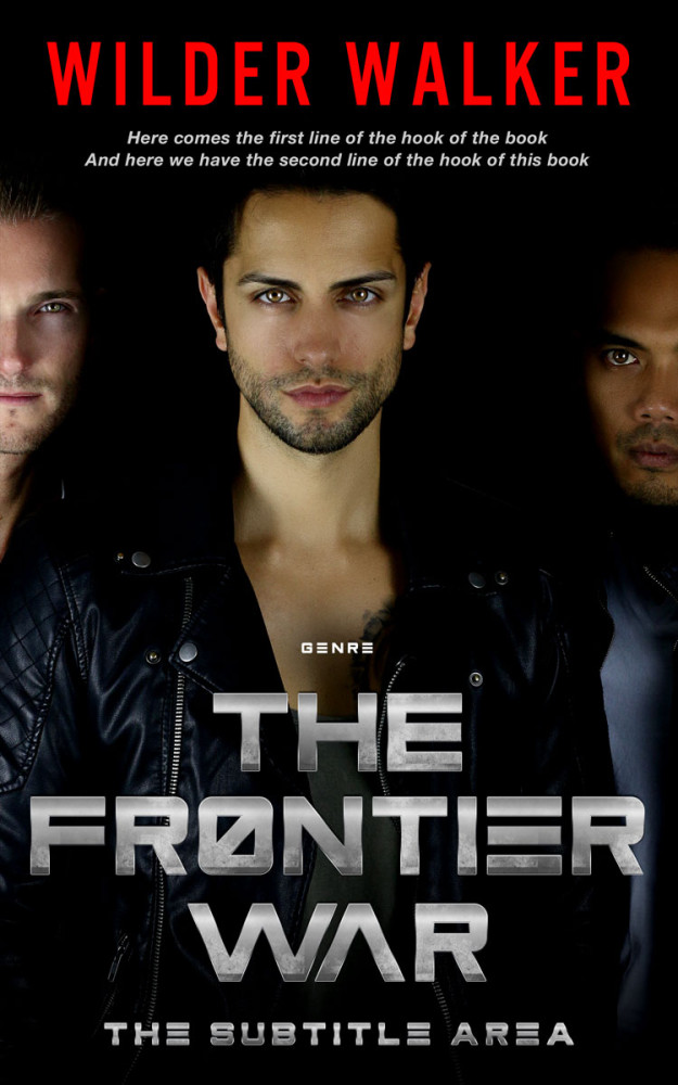 Front view of Sandrift #4481 - Premade Action & Adventure Book Cover