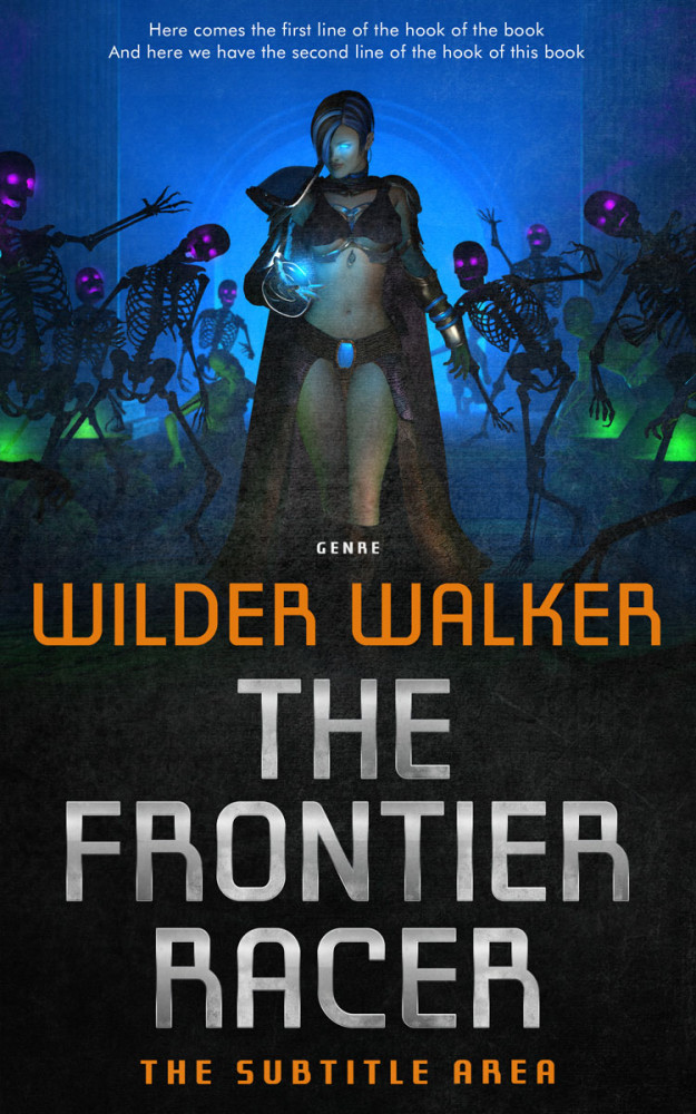 Front view of Mirage #4496 - Premade Science Fiction Book Cover