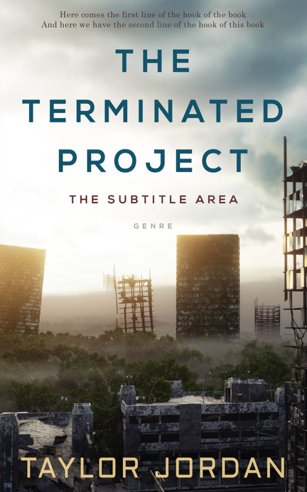 Front view of Swirl #4525 - Premade Apocalyptica Book Cover