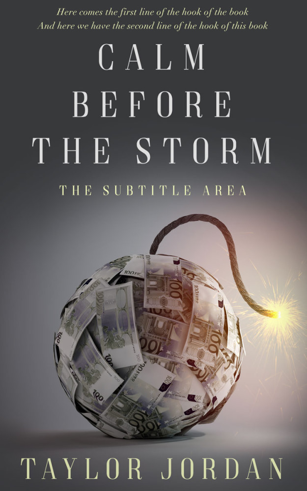 Front view of Tundora #4555 - Premade Business Book Cover | BookCoverZone