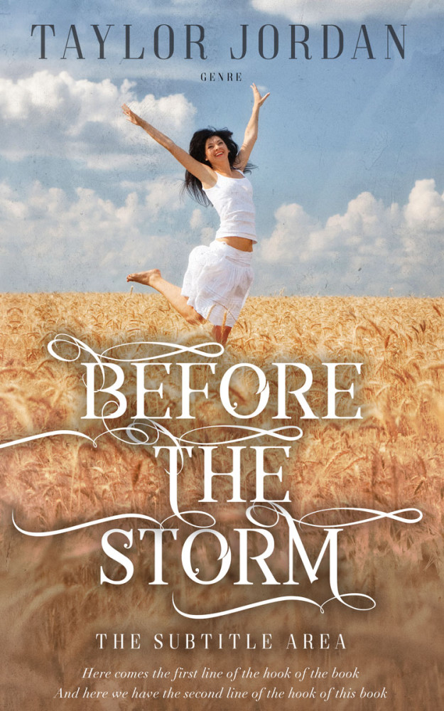 Front view of Napa #4570 - Premade Romance Book Cover