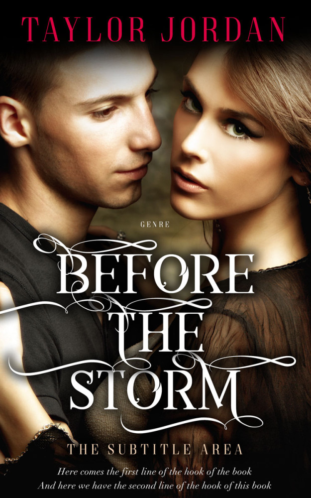 Front view of Tan #4572 - Premade Romance Book Cover