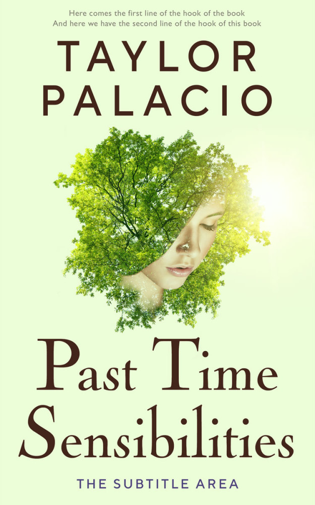 Front view of Feta #4586 - Premade Poetry Book Cover