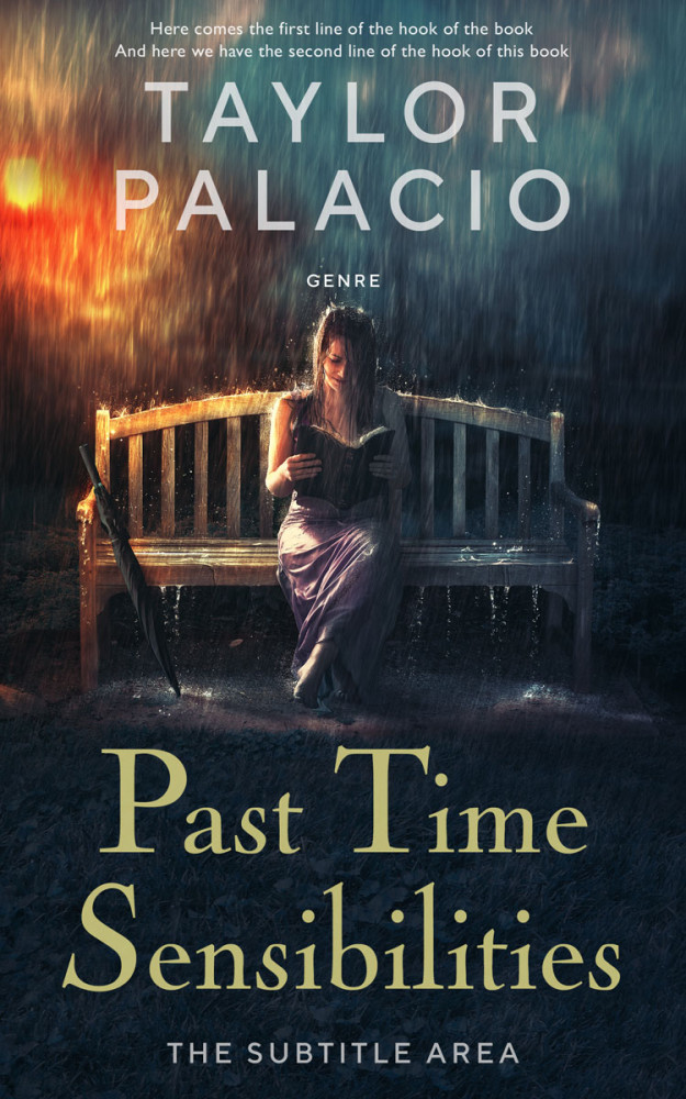 Front view of Shark #4595 - Premade Romance Book Cover