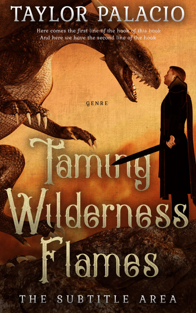 Front view of Di Serria #4609 - Premade Fantasy Book Cover