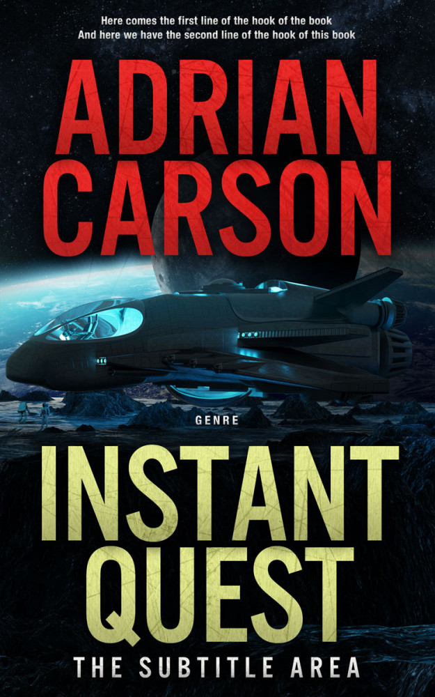 Front view of Antique Brass #4704 - Premade Science Fiction Book Cover