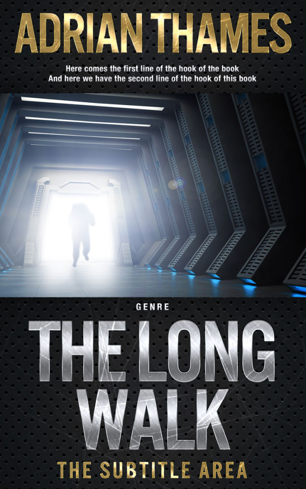 Front view of Cloud #4707 - Premade Science Fiction Book Cover