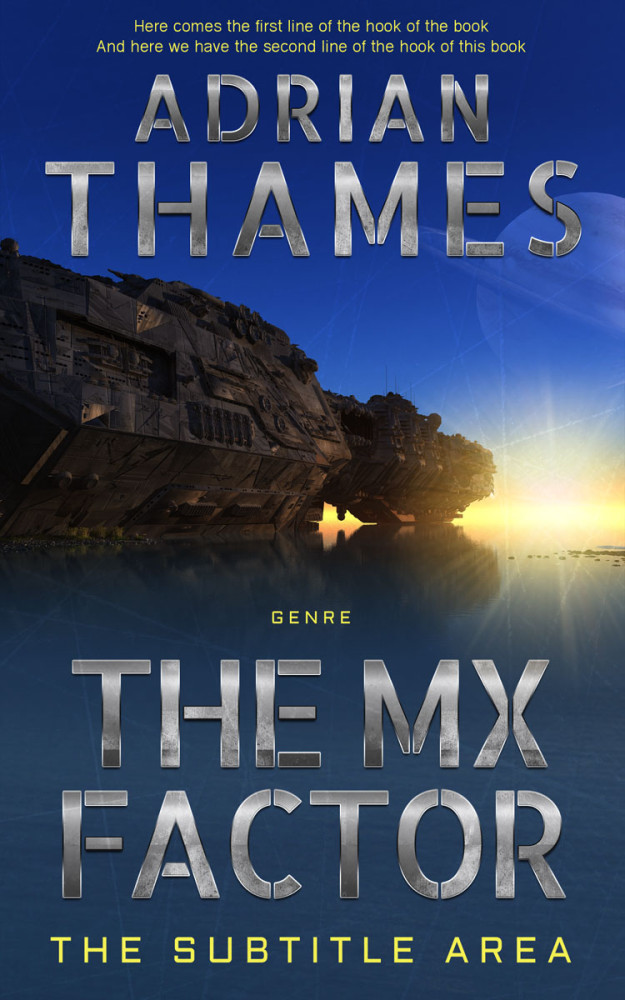 Front view of Cloud Burst #4728 - Premade Science Fiction Book Cover