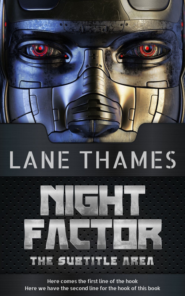 Front view of Tide #4733 - Premade Science Fiction Book Cover