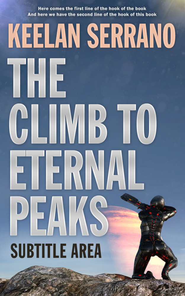 Front view of Blue Bayoux #4764 - Premade Science Fiction Book Cover