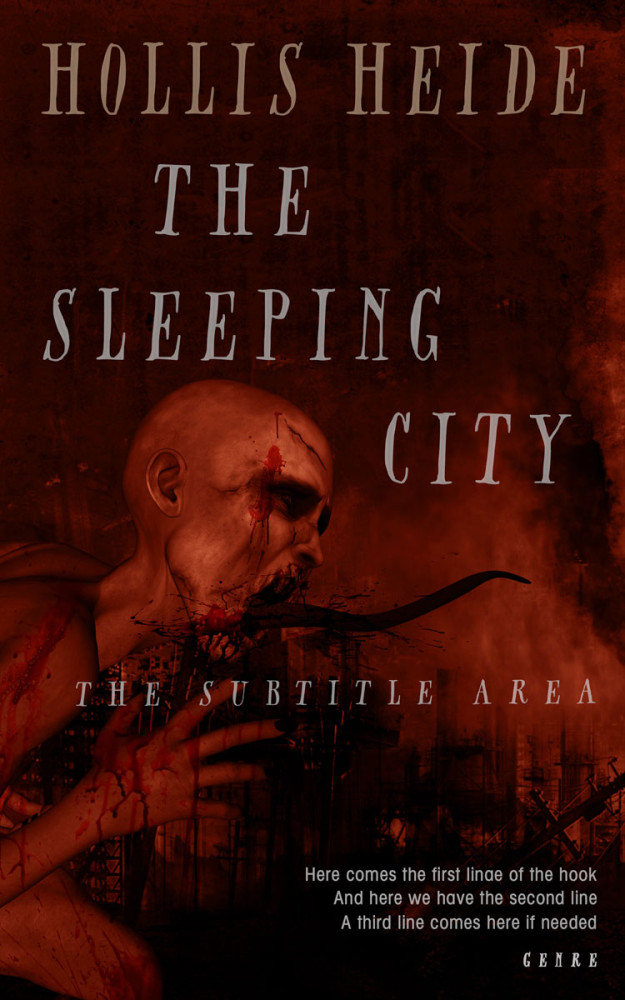 Front view of Wood Bark #4794 - Premade Horror Book Cover