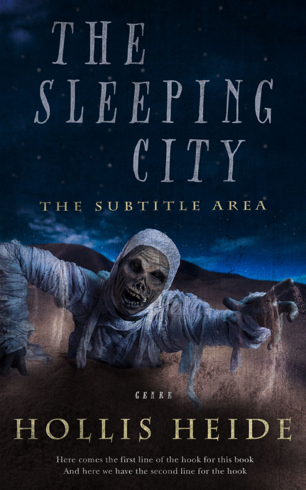 Front view of Mirage #4799 - Premade Horror Book Cover