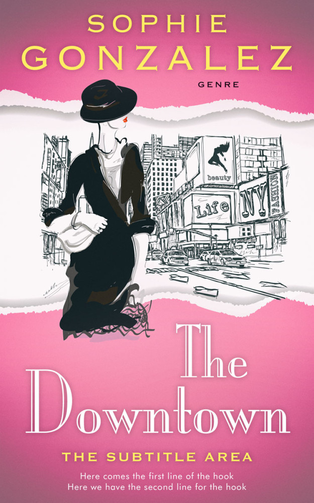 Front view of Charm #4834 - Premade Romance Book Cover