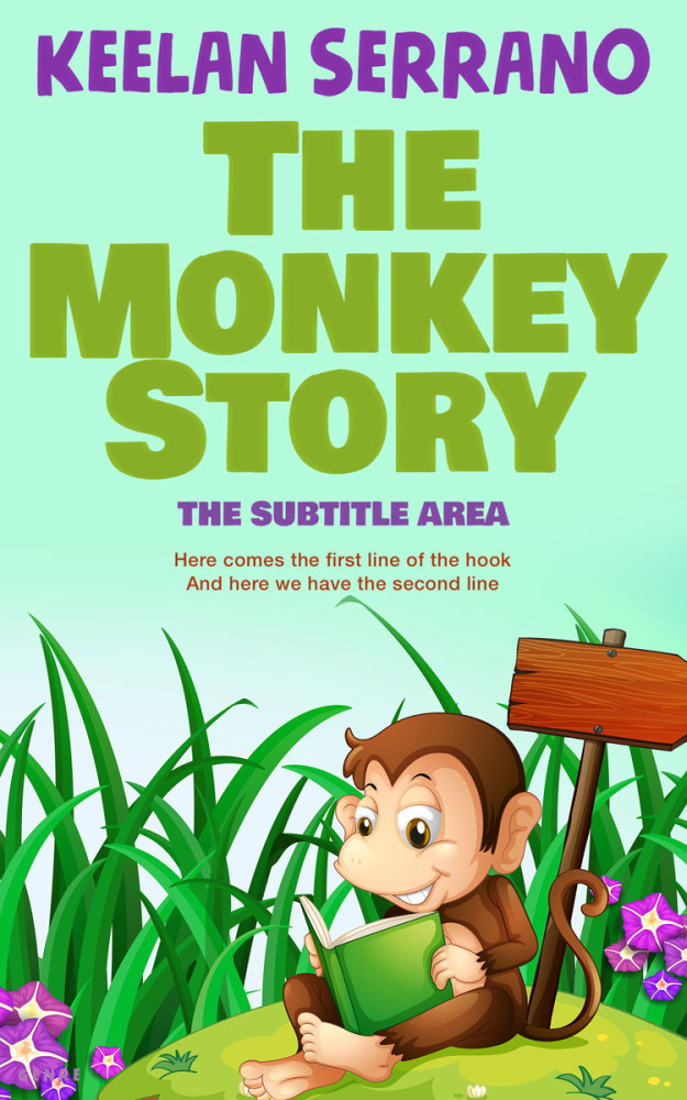 Front view of Mint Tulip #4858 - Premade Fantasy Book Cover