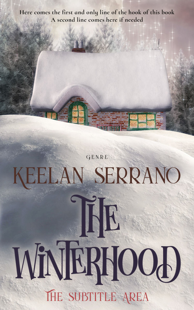 Front view of Silver Rust #4868 - Premade Fantasy Book Cover