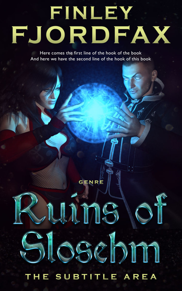 Front view of Cinder #4882 - Premade Fantasy Book Cover