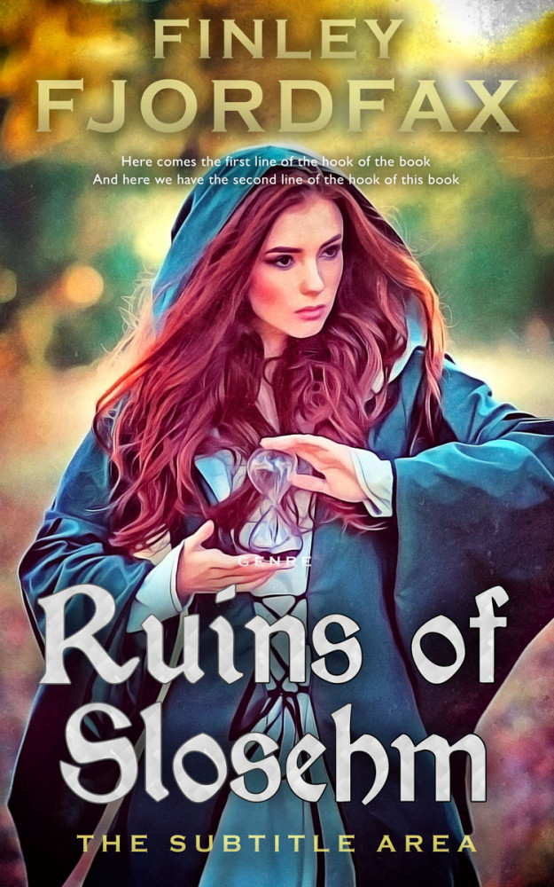 Front view of Thunder #4890 - Premade Historical Book Cover