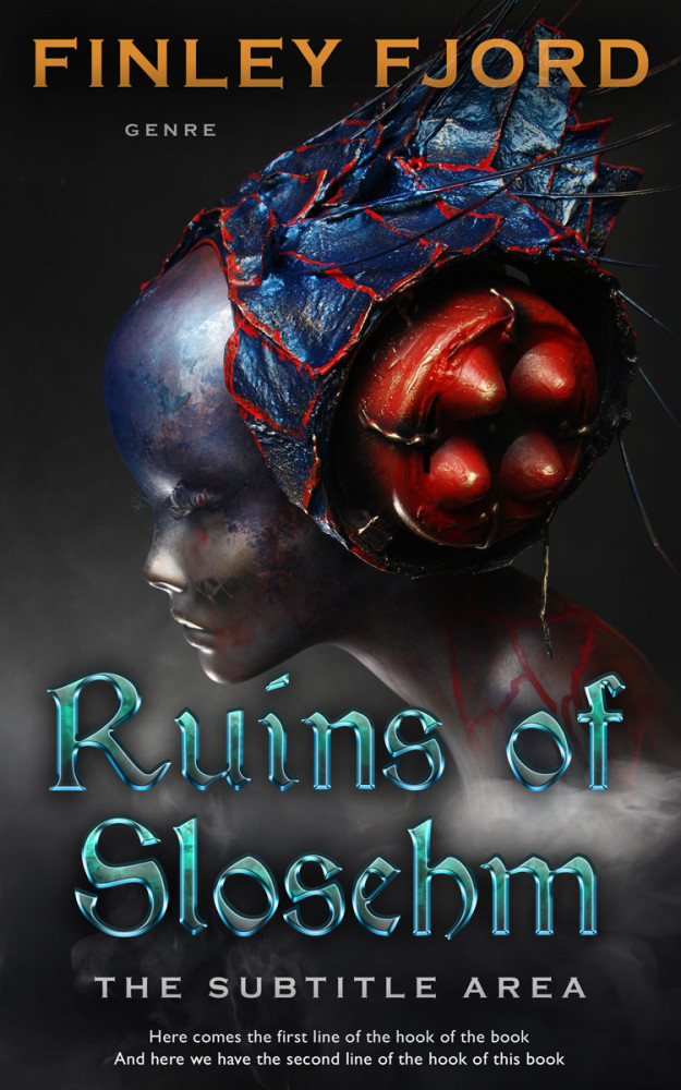 Front view of Shark #4893 - Premade Fantasy Book Cover