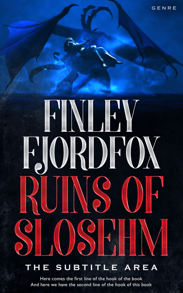 Front view of Contessa #4897 - Premade Fantasy Book Cover