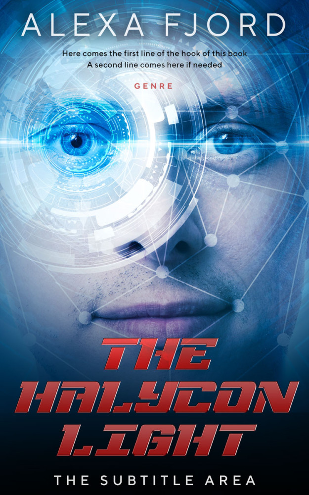 Front view of Chambray #4933 - Premade Science Fiction Book Cover