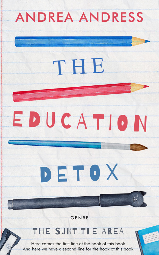 Front view of Mercury #4979 - Premade Education Book Cover