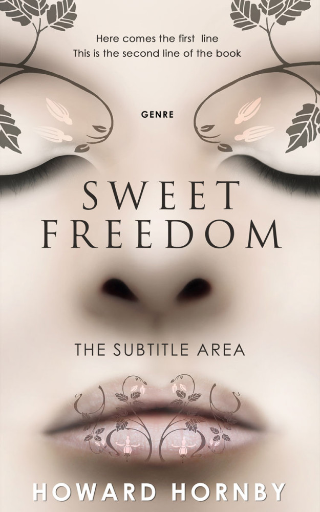 Front view of Wafer #5100 - Premade Abstract Book Cover