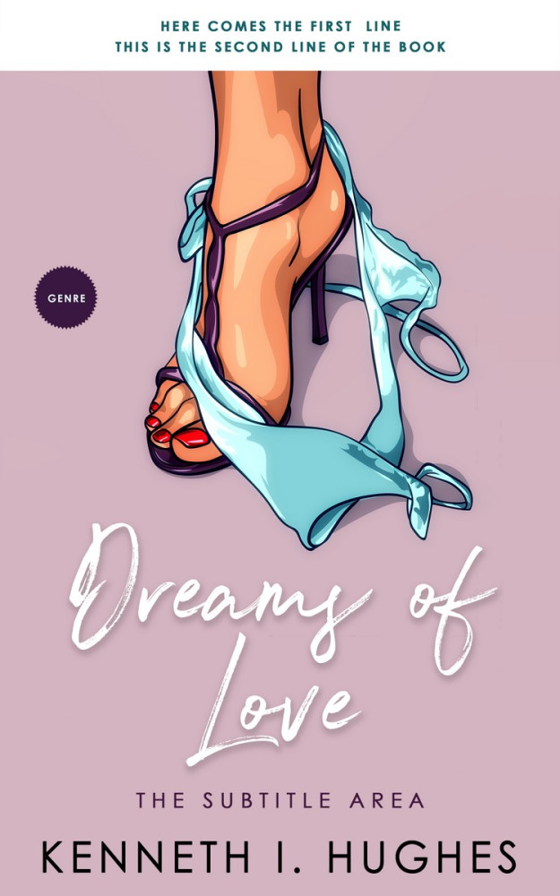 Front view of Lily #5130 - Premade Erotica Book Cover