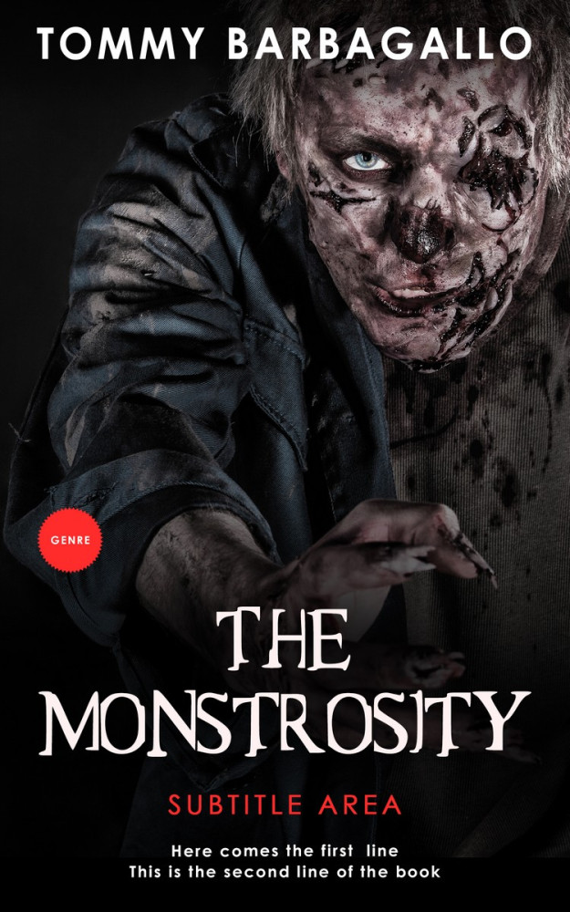 Front view of Cod Gray #5157 - Premade Apocalyptica Book Cover