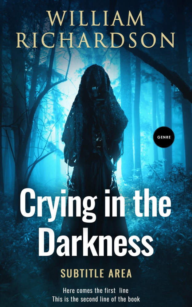 Front view of Elephant #5169 - Premade Horror Book Cover