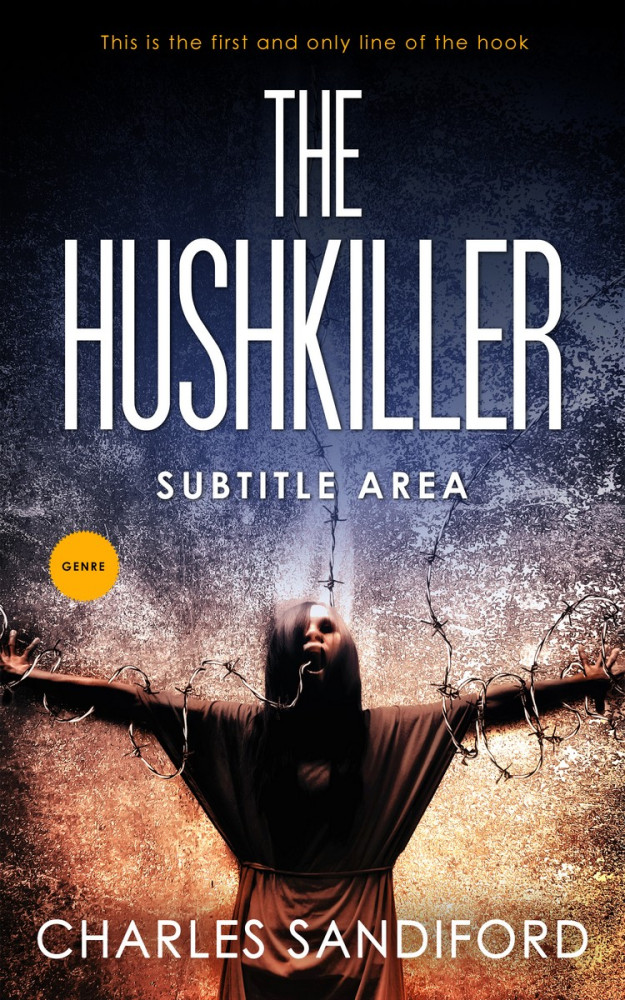 Front view of Tan #5185 - Premade Mystery & Thriller & Suspense Book Cover