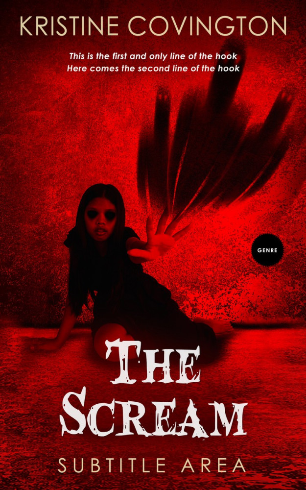 Front view of Rustic Red #5238 - Premade Horror Book Cover
