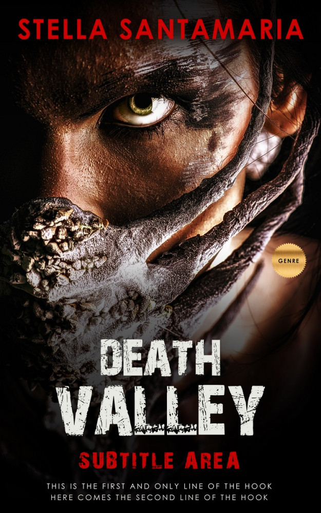 Front view of Eunry #5245 - Premade Horror Book Cover