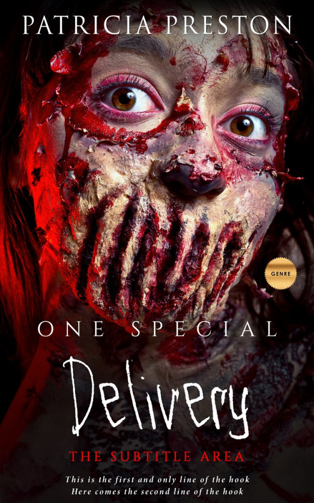 Front view of Tamarind #5277 - Premade Horror Book Cover