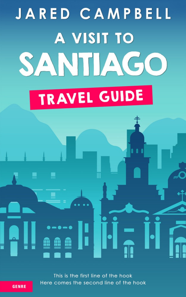 Front view of Boston Blue #5477 - Premade Travel Book Cover