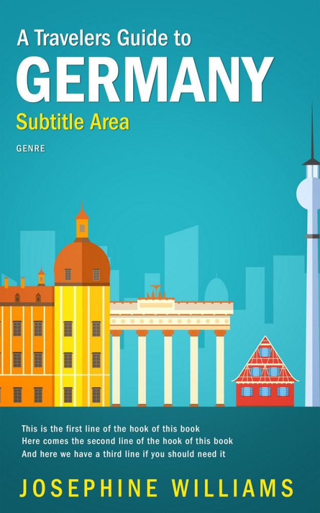 Front view of Eastern Blue #5493 - Premade Travel Book Cover