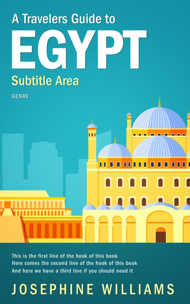 Front view of Eastern Blue #5495 - Premade Travel Book Cover