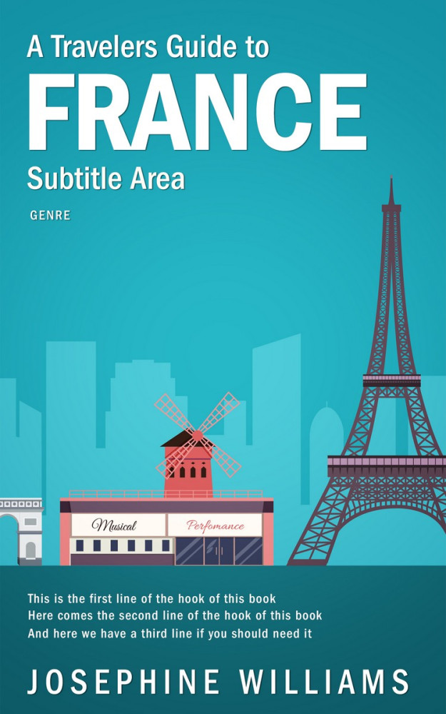 Front view of Eastern Blue #5497 - Premade Travel Book Cover