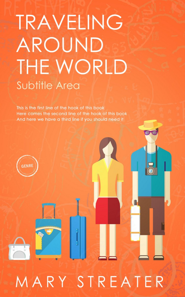 Front view of Crusta #5506 - Premade Travel Book Cover