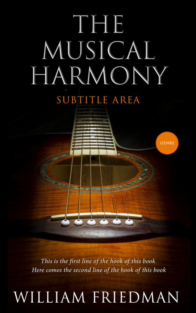 Front view of Black #5537 - Premade Music Book Cover