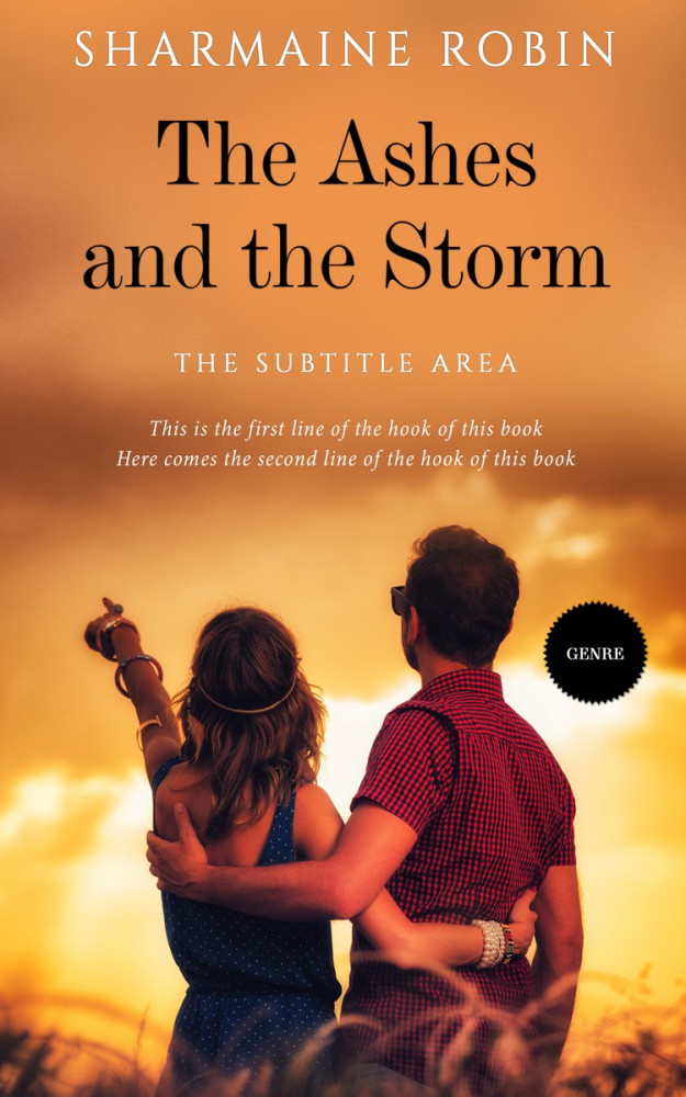 Front view of Raw Sienna #5695 - Premade Romance Book Cover