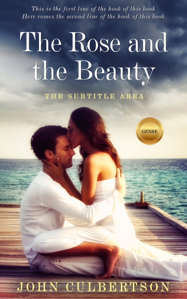 Front view of Sisal #5696 - Premade Romance Book Cover